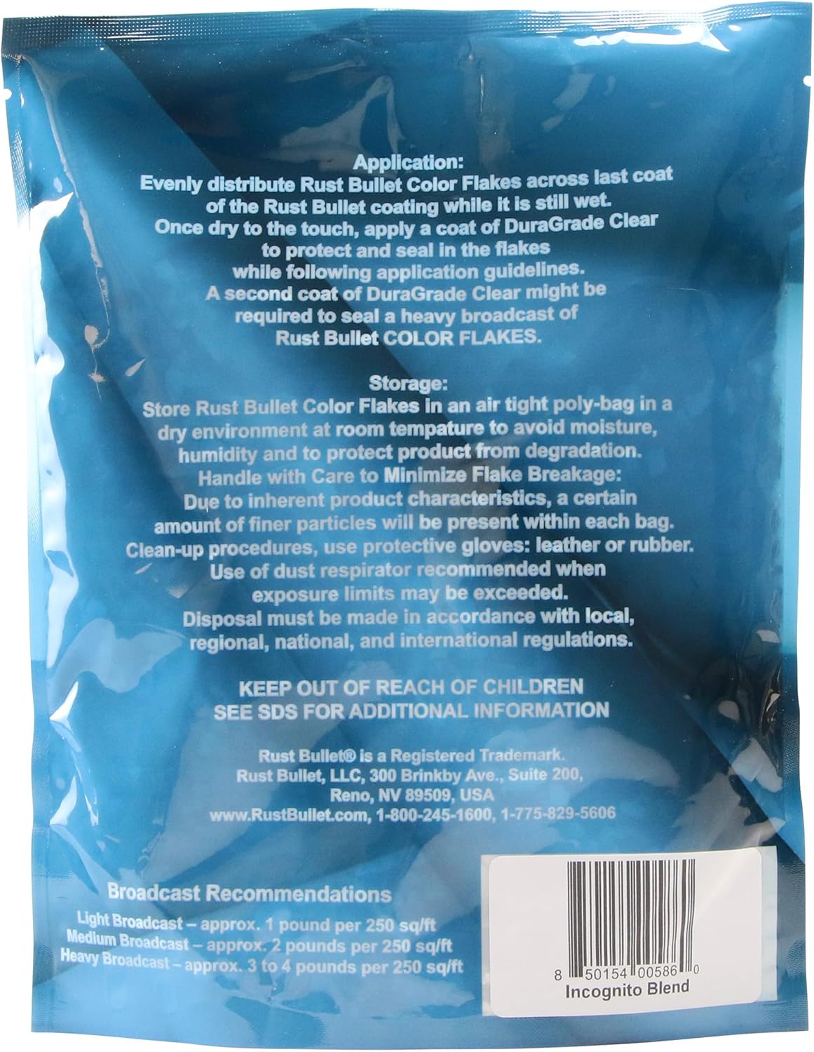 RUST BULLET Decorative Color Flakes - Incognito Blend - Customize Concrete Floors with 1 LB of Durable, UV-Resistant Vinyl Chips for Stunning, Long-Lasting Designs