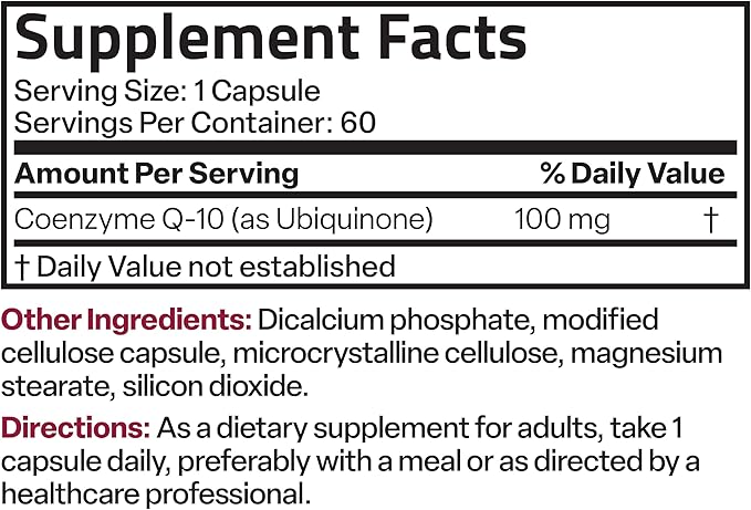 Bronson CoQ10 100 MG High Potency Cellular Energy Production, 60 Vegetarian Capsules