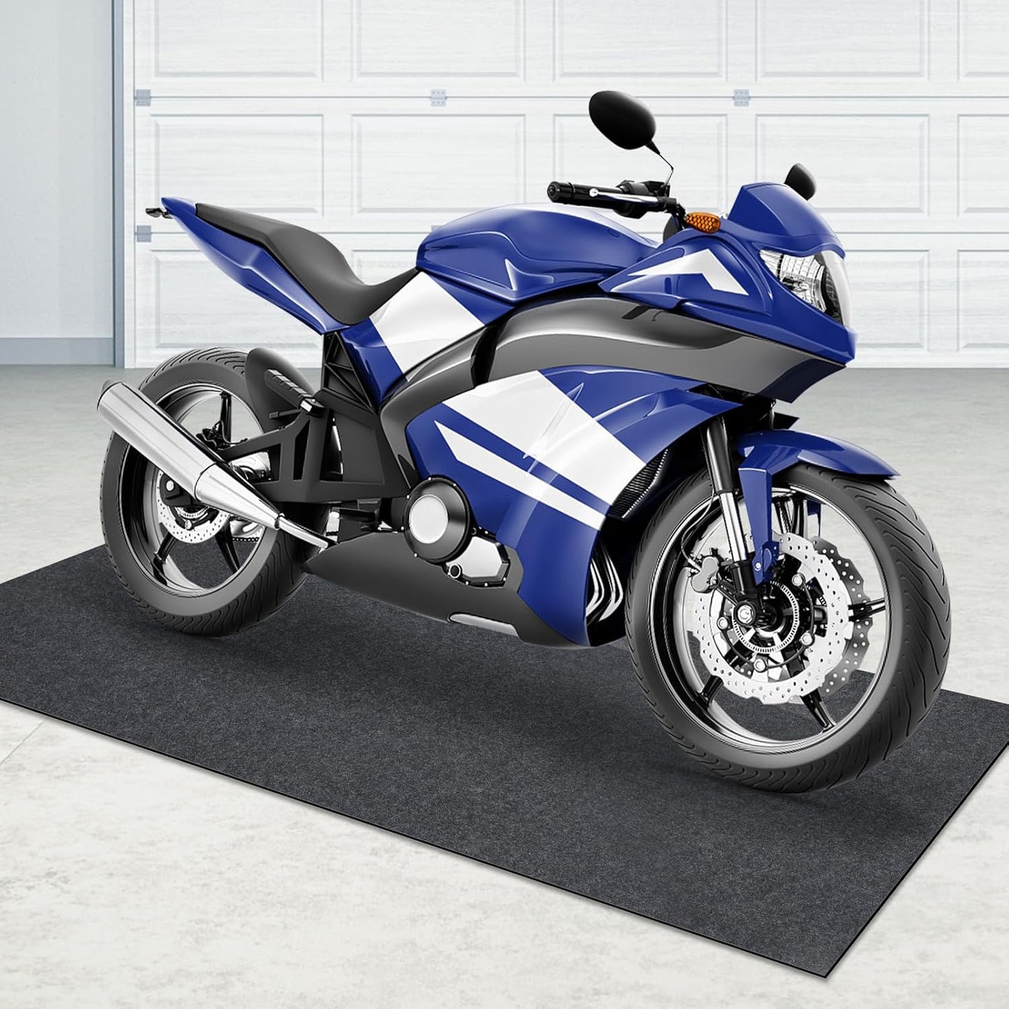 Oil Spill Mat, 3' x 7', Garage Floor Mat Under Car, Waterproof/Durable/Non-Slip TPR Backing, Reusable Absorbent Pad, Charcoal