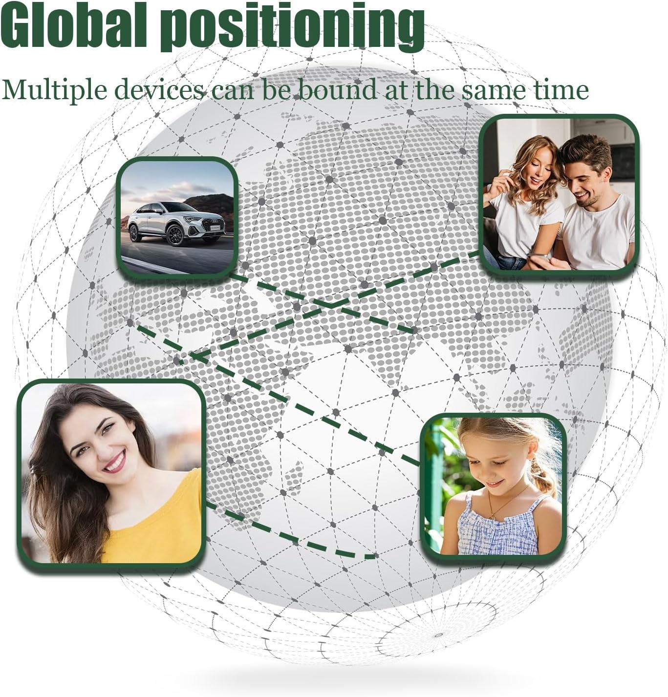 2025 New GPS Tracker for Vehicles,Car Portable Real Time GPS Tracking Device,Full Global Coverage Location Tracker for Car,Kids,Dogs.Long Standby/No Monthly Fee/No SIM Card Required/No Subscription