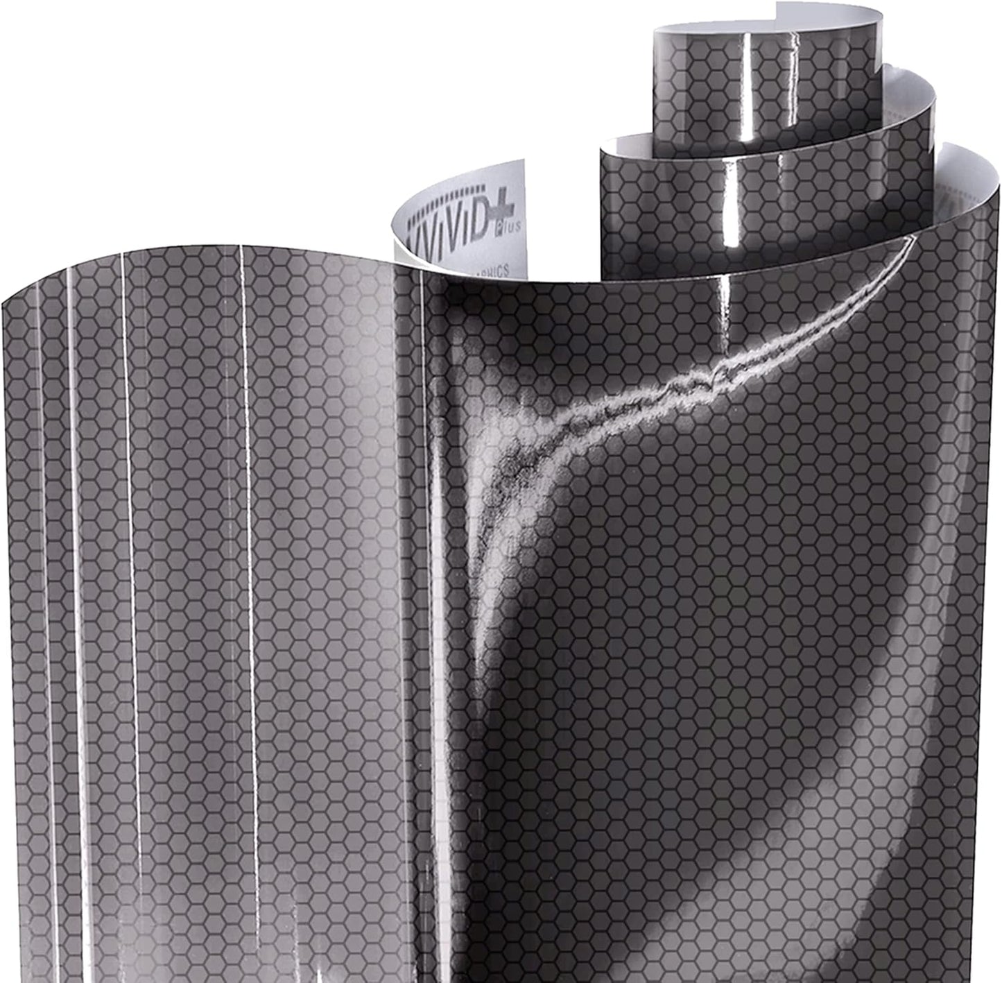 VViViD Extra-Wide Headlight Taillight Vinyl Tint Wrap 16 Inch x 60 Inch Roll (Hex+ Light Smoke)
