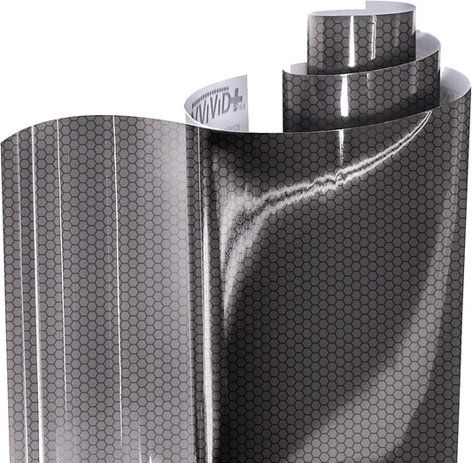 VViViD Extra-Wide Headlight Taillight Vinyl Tint Wrap 16 Inch x 60 Inch Roll (Hex+ Light Smoke)