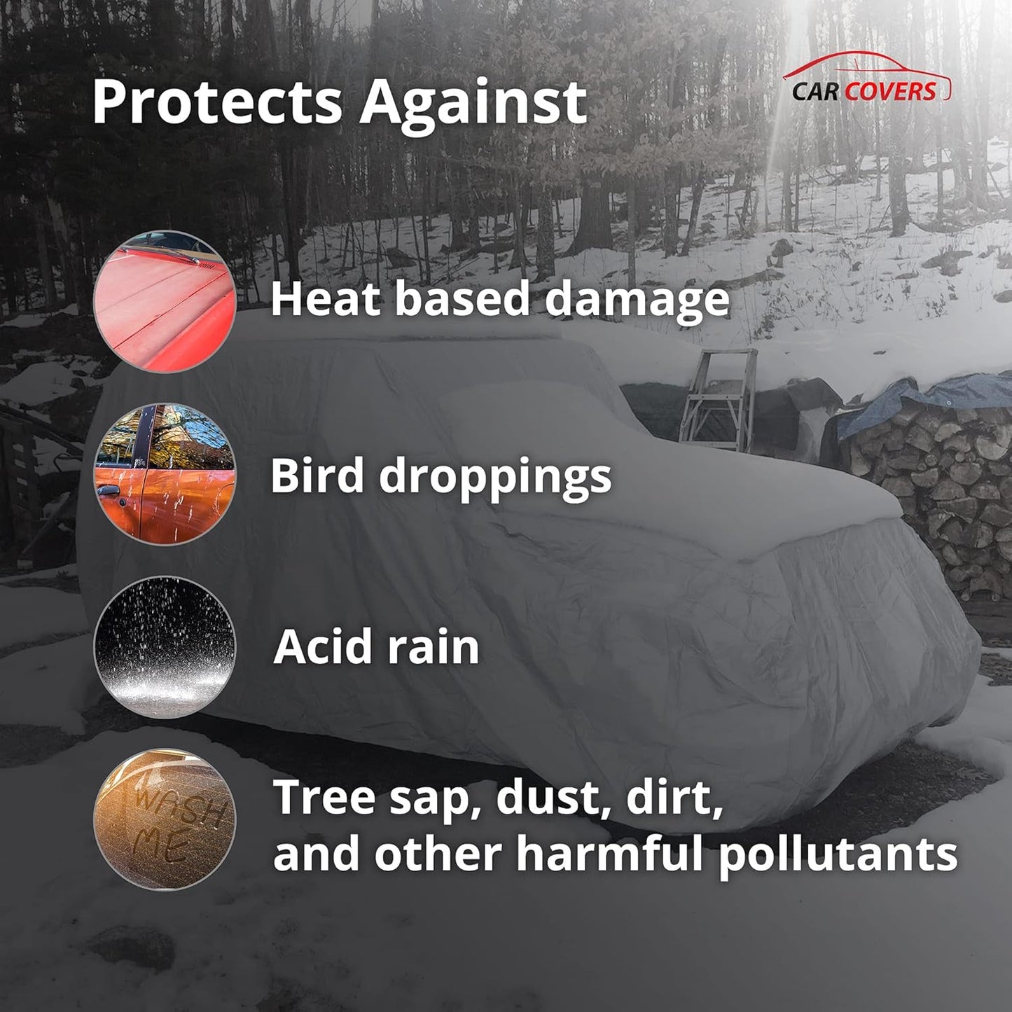 Car Covers Weatherproof Max Car Cover & Warranty Compatible with Porsche 1997-2004 911 (Type 996) – Outdoor Cover Theft Cable Lock Car Accessories Better Than Waterproof