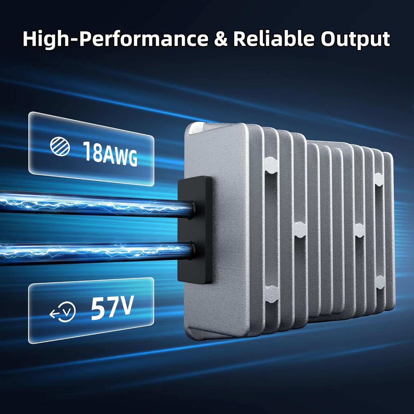 Starlink Gen 3 Step Up Cigarette Lighter Adapter with DC Cable, 57V 4.5A Output, 10V-36V Input, 18 AWG Starlink Gen3 Car Charger, Waterproof, Portable, High Efficiency, Stable