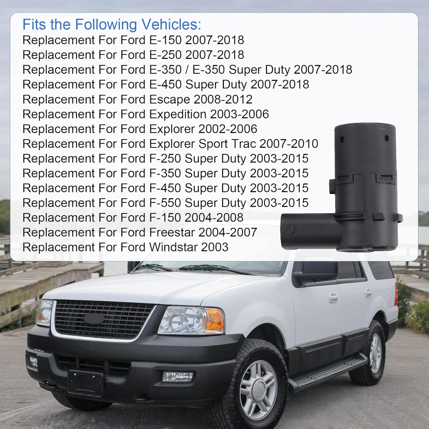 JDMSPEED New Set of 4 Pcs Bumper Backup Parking Sensor Replacement for 4F23-15K859-AA 4F2315K859AA