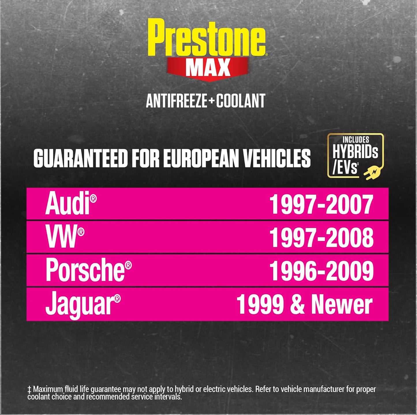 Prestone MAX Euro Pink 50/50 Antifreeze Automotive Coolant, Pack of One