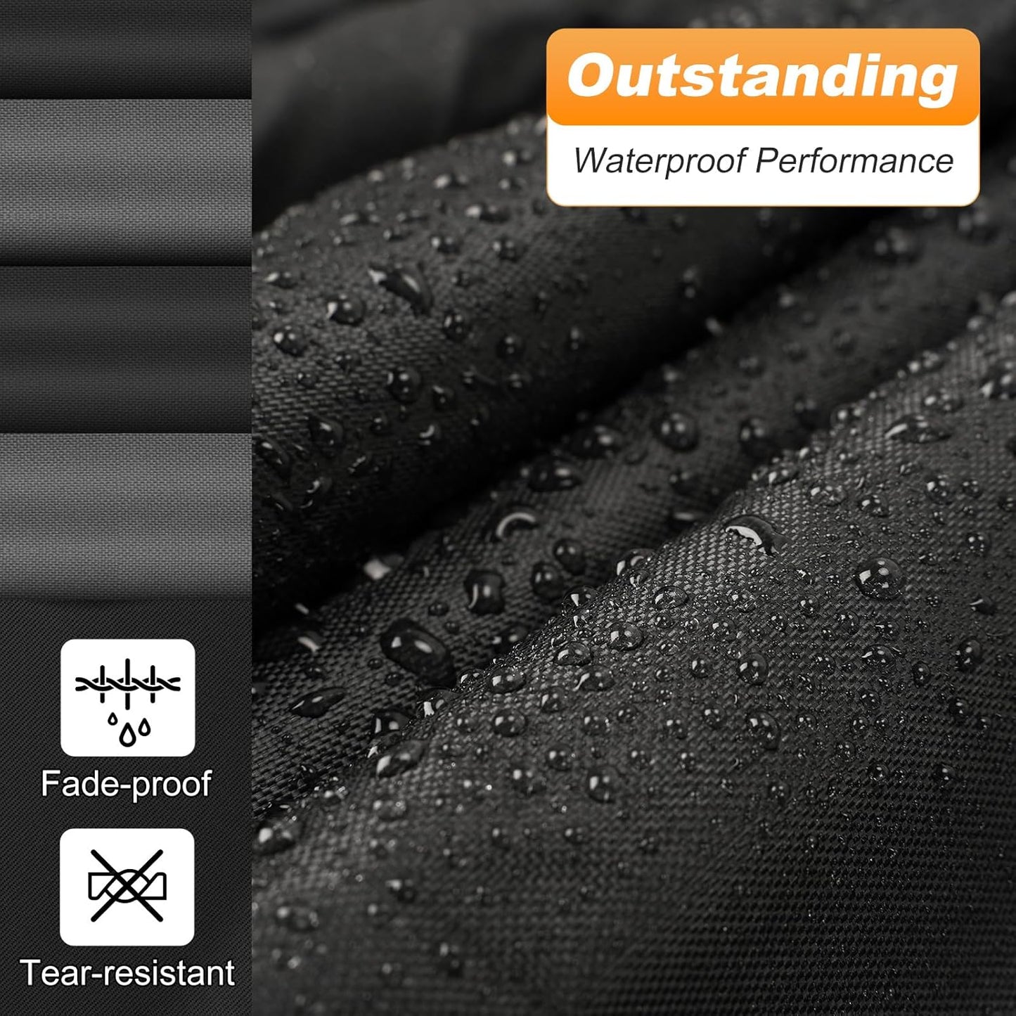 QUNSUNUS 6 Layer Car Cover for C5 Corvette 1996-2004 Waterproof All Weather Windproof for Corvette Car Cover Hail Protection with Zipper