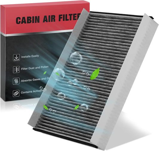 BDFHYK Cabin Air Filter with Activated Carbon Compatible with Freightliner Sprinter 2500/3500 2007-2018, Compatible with Mercedes-Benz Sprinter 2500/3500 2010-2018, Replace# CF10436