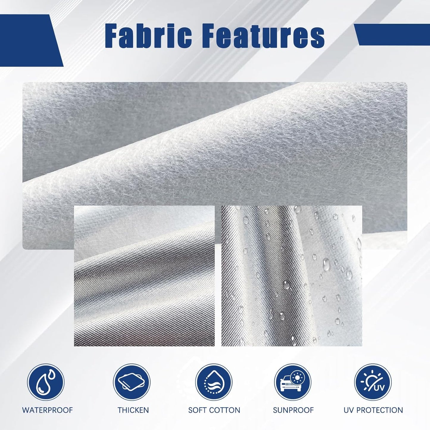 Kayme 6 Layers Car Cover Custom Fit for Toyota Corolla Sedan (2000-2025) Waterproof All Weather for Automobiles, Outdoor Full Cover Rain Sun UV Protection with Zipper Cotton/Silver