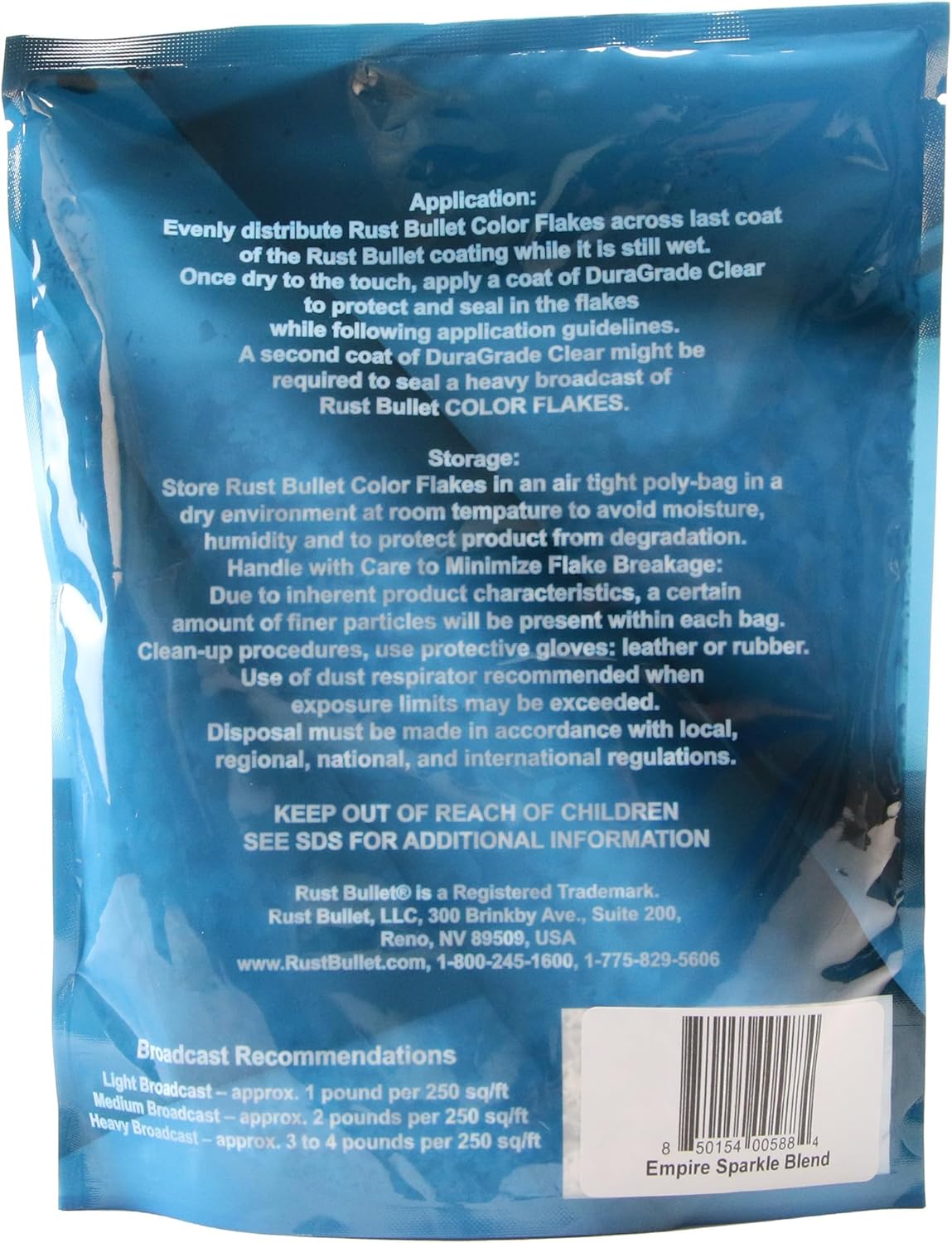 RUST BULLET Decorative Color Flakes - Empire Sparkle - Customize Concrete Floors with 1 LB of Durable, UV-Resistant Vinyl Chips for Stunning, Long-Lasting Designs