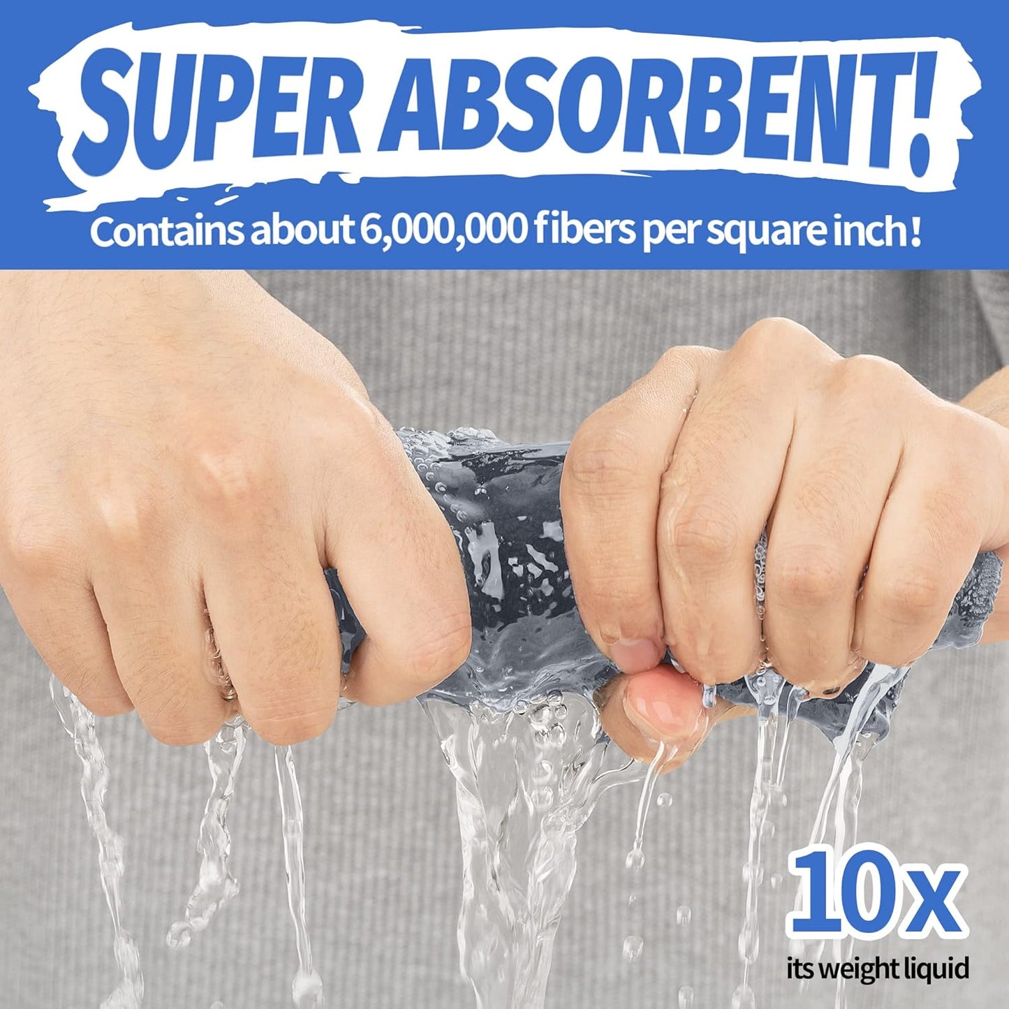 HOMERHYME Microfiber Cleaning Cloths, 8 Pack Cleaning Rags, Lint-Free 300GSM Microfiber Towels Bulk Absorbent Washcloths, All-Purpose Cleaning Towels for Household Kitchen Shop Garage 12.6" x 12.6"