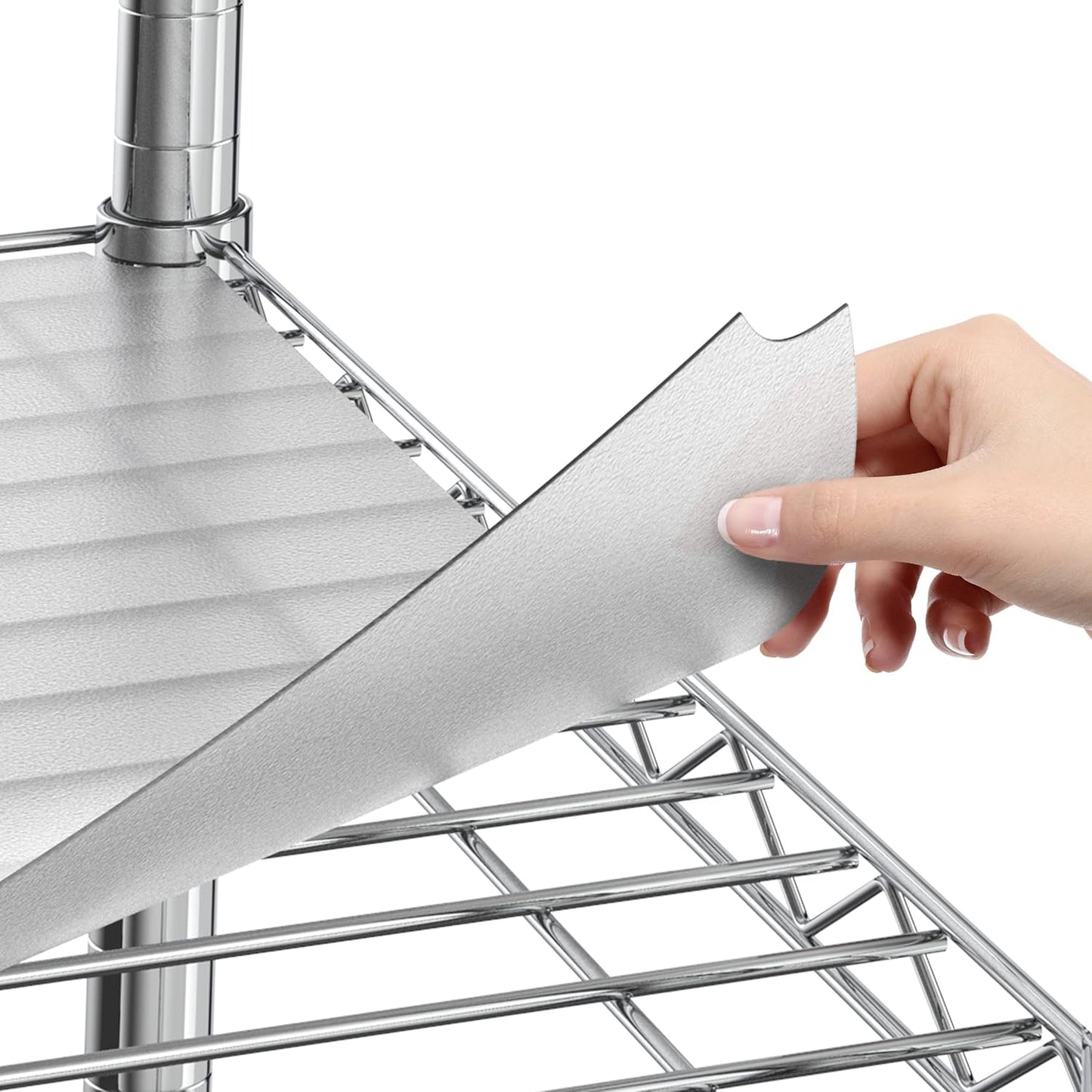 Sterling Shelf Liners for Wire Shelf System - Plastic Wire Shelving Shelf Mats - Clear, 24x48 Inch 4pcs