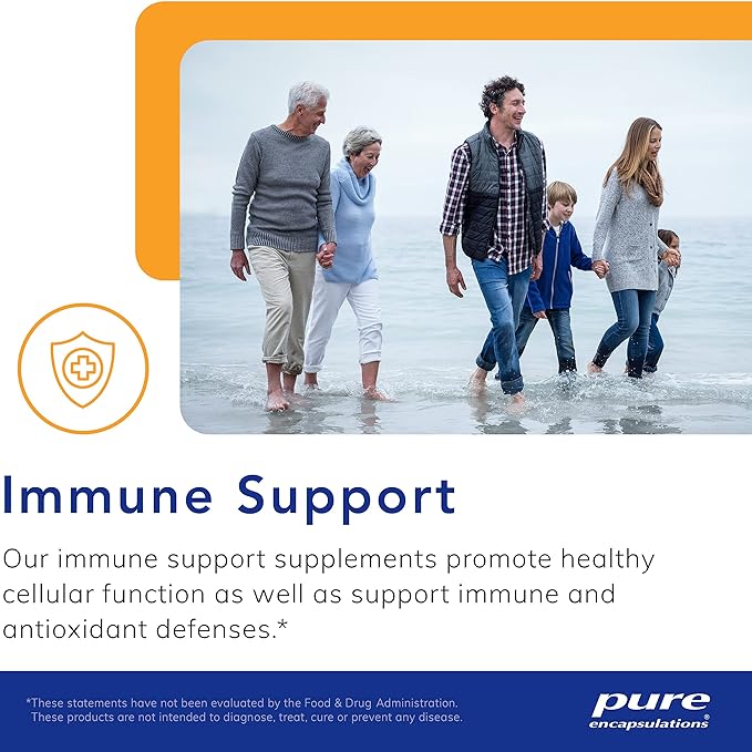 Pure Encapsulations Quercetin - 500 mg - Immune Support, Cellular Health & Heart Health - Antioxidant Supplement - Gluten Free & Non-GMO - 60 Capsules