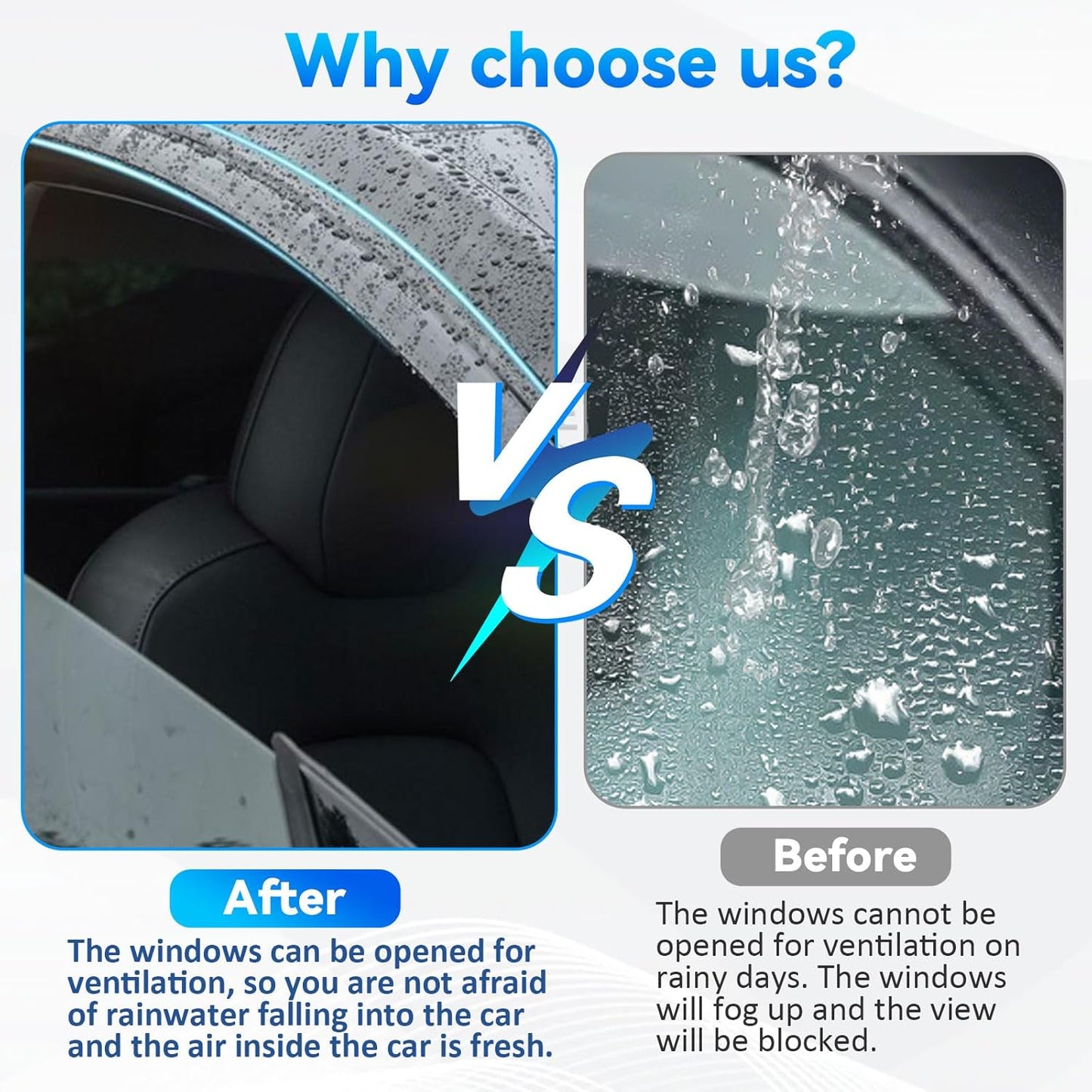 4pcs Front+Rear Smoke Tint Sun/Rain Guard Outside Mount Tape-On Vent Window Visors Compatible with 11-17 X3 F25