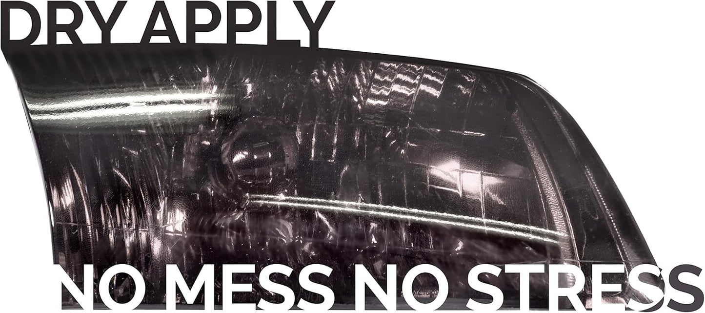 VViViD Extra-Wide Headlight Taillight Vinyl Tint Wrap (Smoke Black 60" x 60")