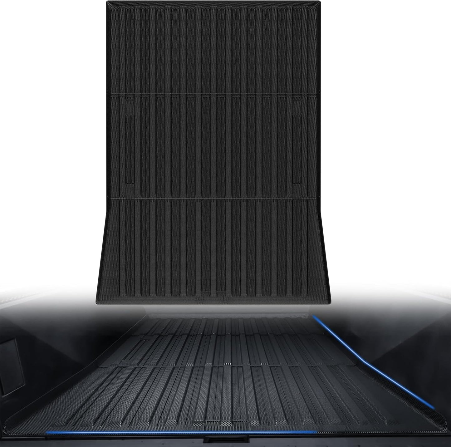 OEDRO Truck Bed Mat Fit for 2023 2024 2025 Tesla Cybertruck, TPE All Weather Protection Heavy Duty Pickup Truck Bed Liner for 2024 Tesla Cybertruck Accessories, Black