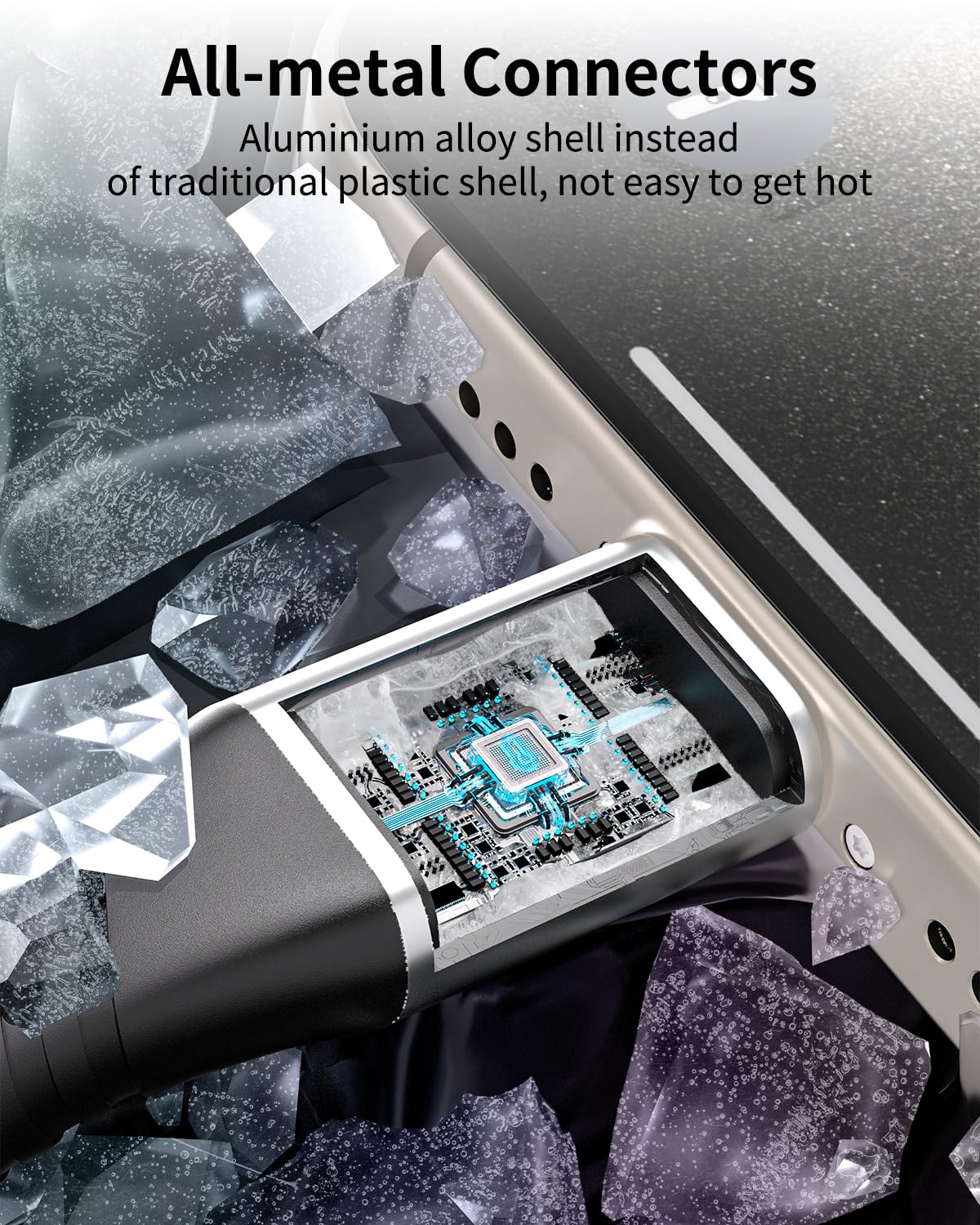 USB C to USB C Cable 3FT, 3-Pack 60W USB Type C to C Fast Charging Cable Braided 3 Foot USBC to USBC Cord for iPhone 16 15 Pro Max, Samsung Galaxy S23 S22, Moto LG, Google Pixel, iPad Air 4 (1M)