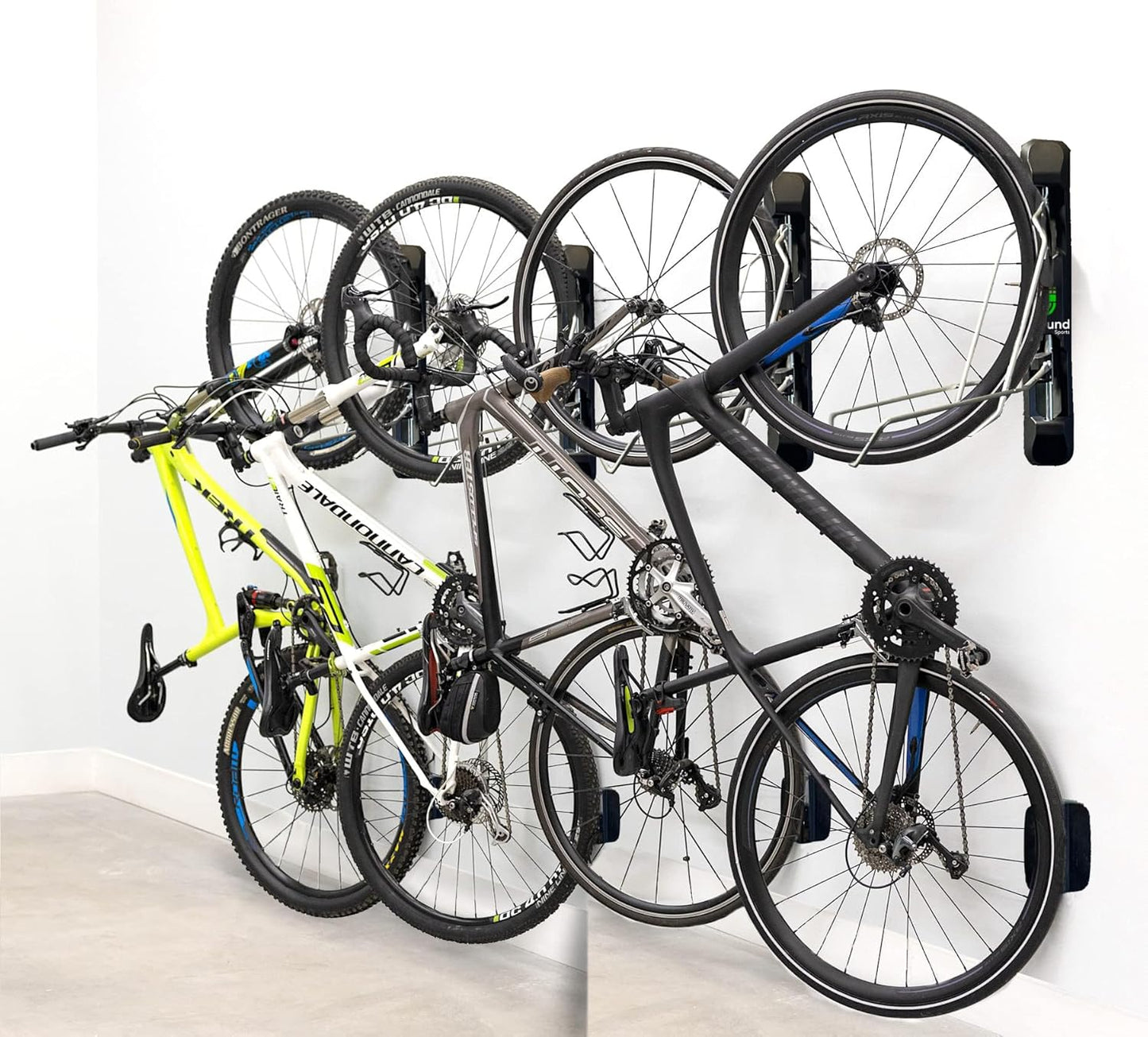 Unbound Bike Storage Rack: Swivel Wall Mount for Effortless Indoor Storage - Space-Saving Design with Swivel Arms. Ideal for Home, Garage, Bike Park (Mountain Bike Rack (TIRE 2.1''~2.8''))