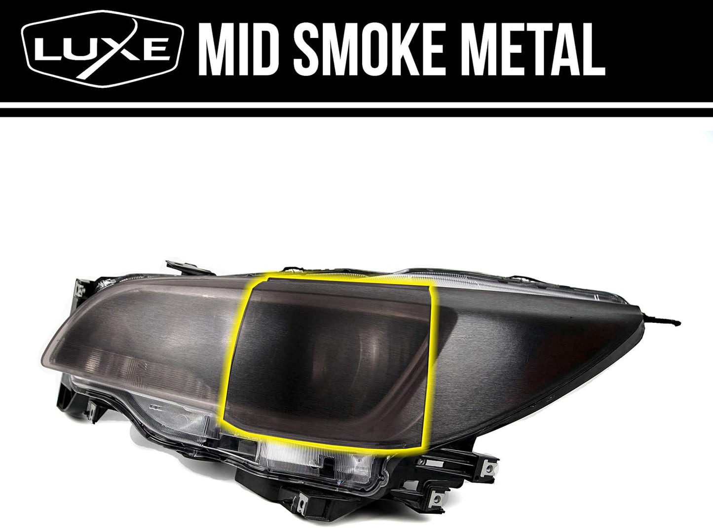 Luxe LightWrap Mid Metal Universal Headlight Tail Light Tint Kit (20” x 3 Yard)