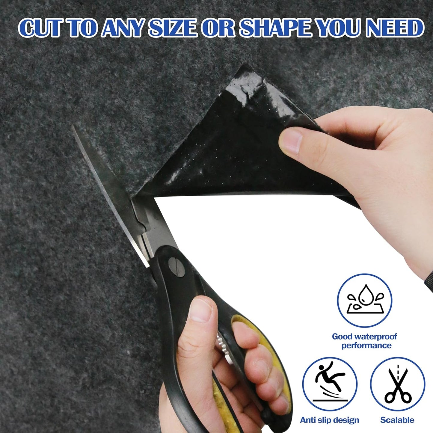 Ogrmar 6 x 8.2 FT Outdoor Storage Shed Mat, Waterproof Storage Shed Flooring Mat, Soft Patio Furniture Carport Mat Washable with Non-Slip Backing, Storage Shed Not Included (6x8.2FT)