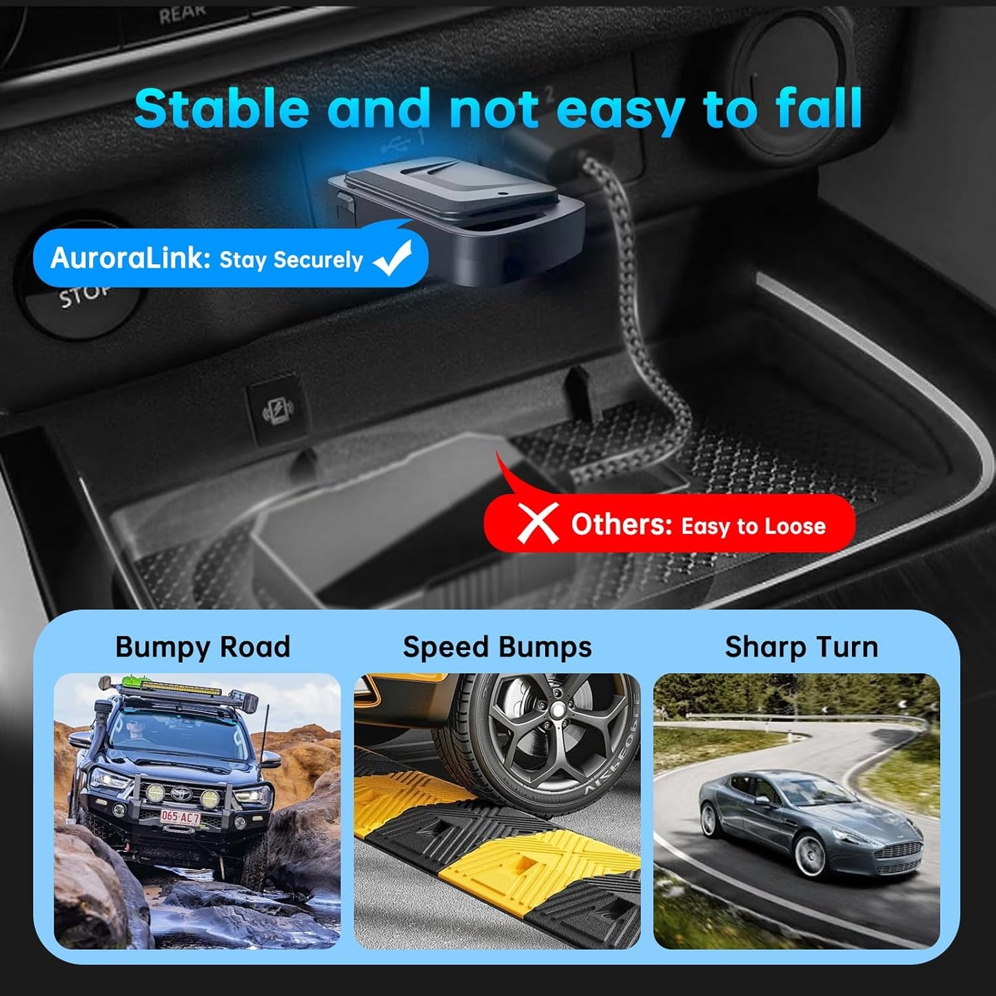 CarPlay Smart Box,Wireless CarPlay Adapter, converts Factory Wired to Wireless CarPlay dongle, Plug and Play