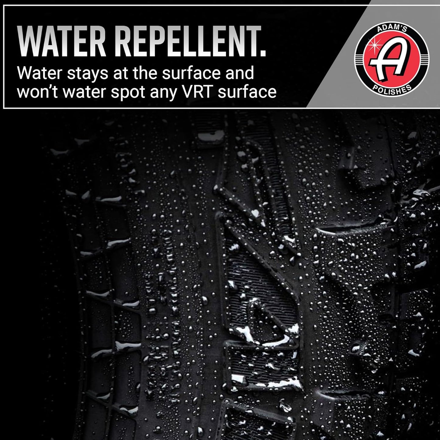 Adam's Polishes Silica Infused VRT Tire & Trim Dressing - Durable UV Protection and Water Repellent - Leaves a Crisp Freshly Detailed Look - Dress Tires or Trim Without Worry of Slinging (New 16 oz)