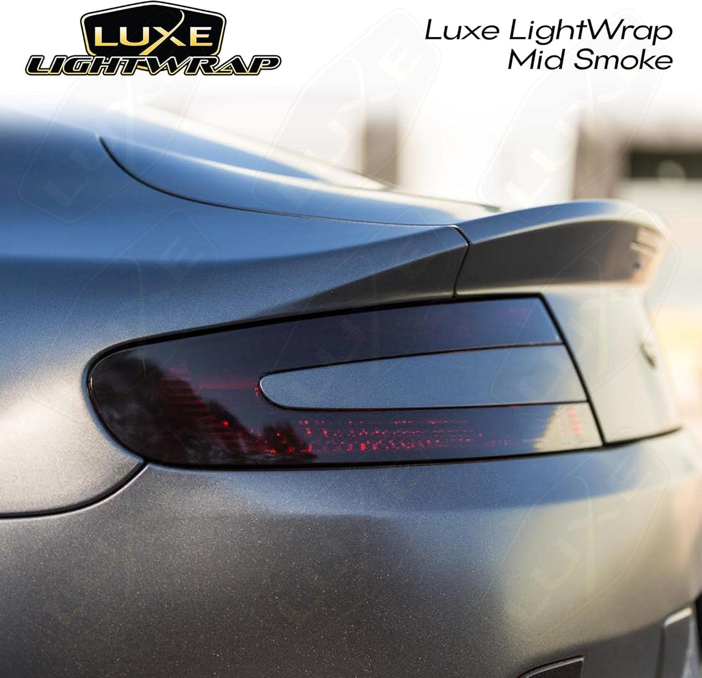 Luxe LightWrap Mid Smoke Gloss Universal Headlight Tail Light Tint Kit (20” x 3 Yard)