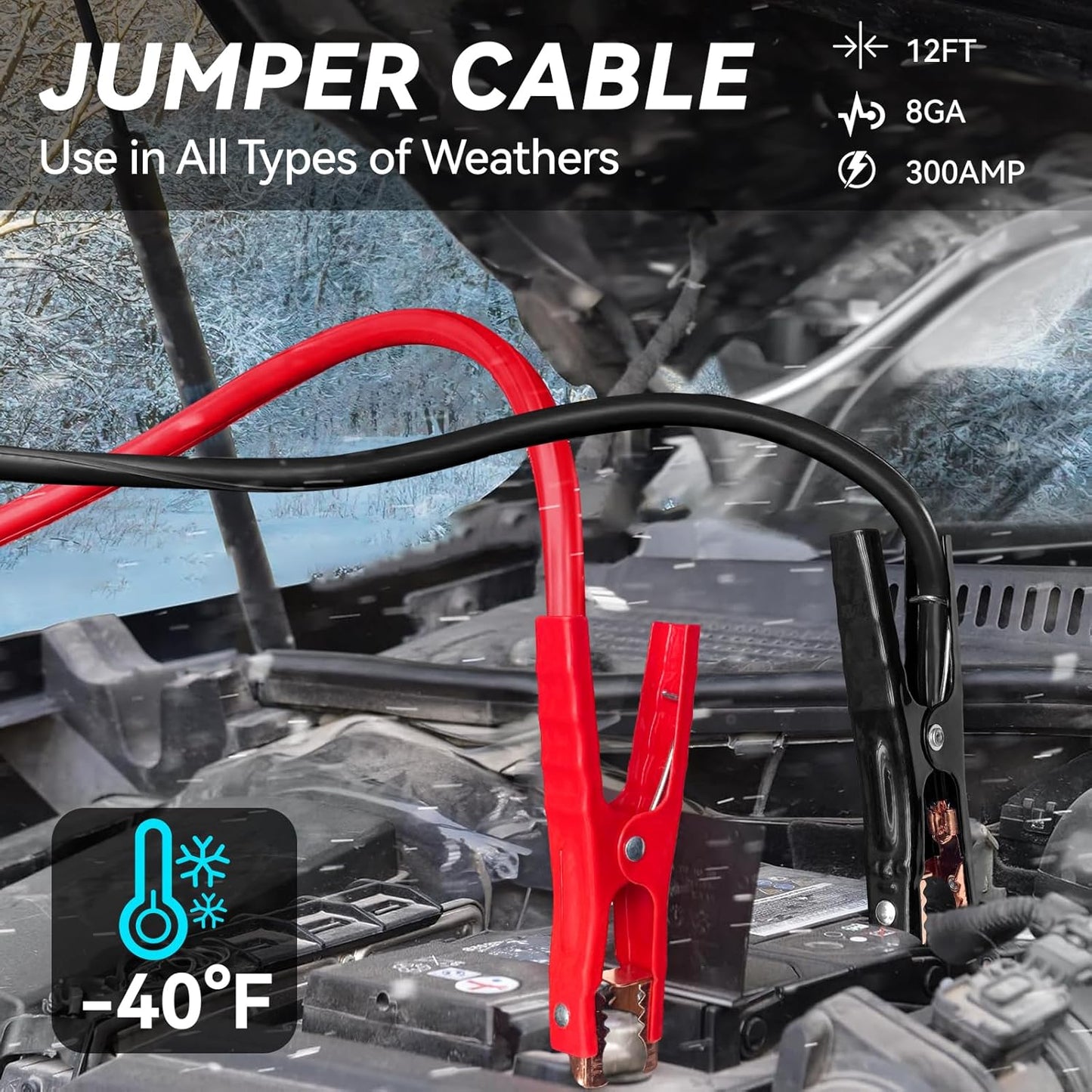 Car Emergency Kit with Portable Air Compressor, Winter Car Safety Roadside Assist Kit, Emergency Car Kit for Cars, Trucks