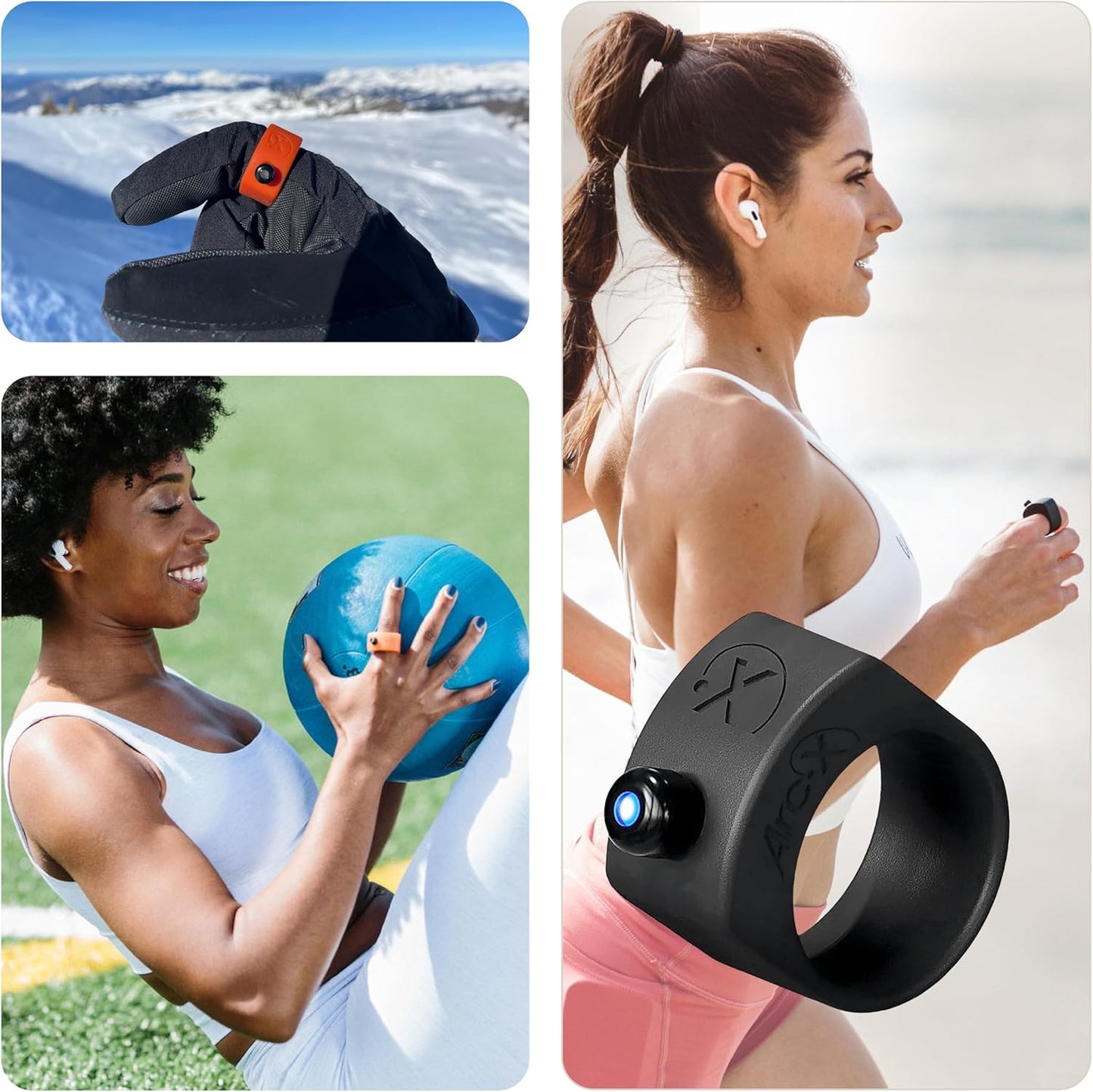 ArcX Bluetooth Smart Ring Remote Control - Waterproof, Super Light, Multi-Function Wearable Technology for The Ultimate Hands Free Control of Any Device