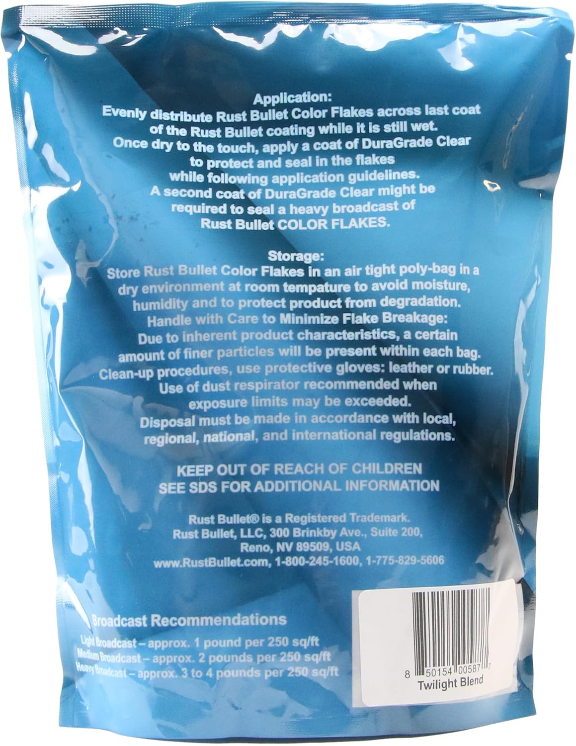 RUST BULLET Decorative Color Flakes - Twilight Blend - Customize Concrete Floors with 1 LB of Durable, UV-Resistant Vinyl Chips for Stunning, Long-Lasting Designs