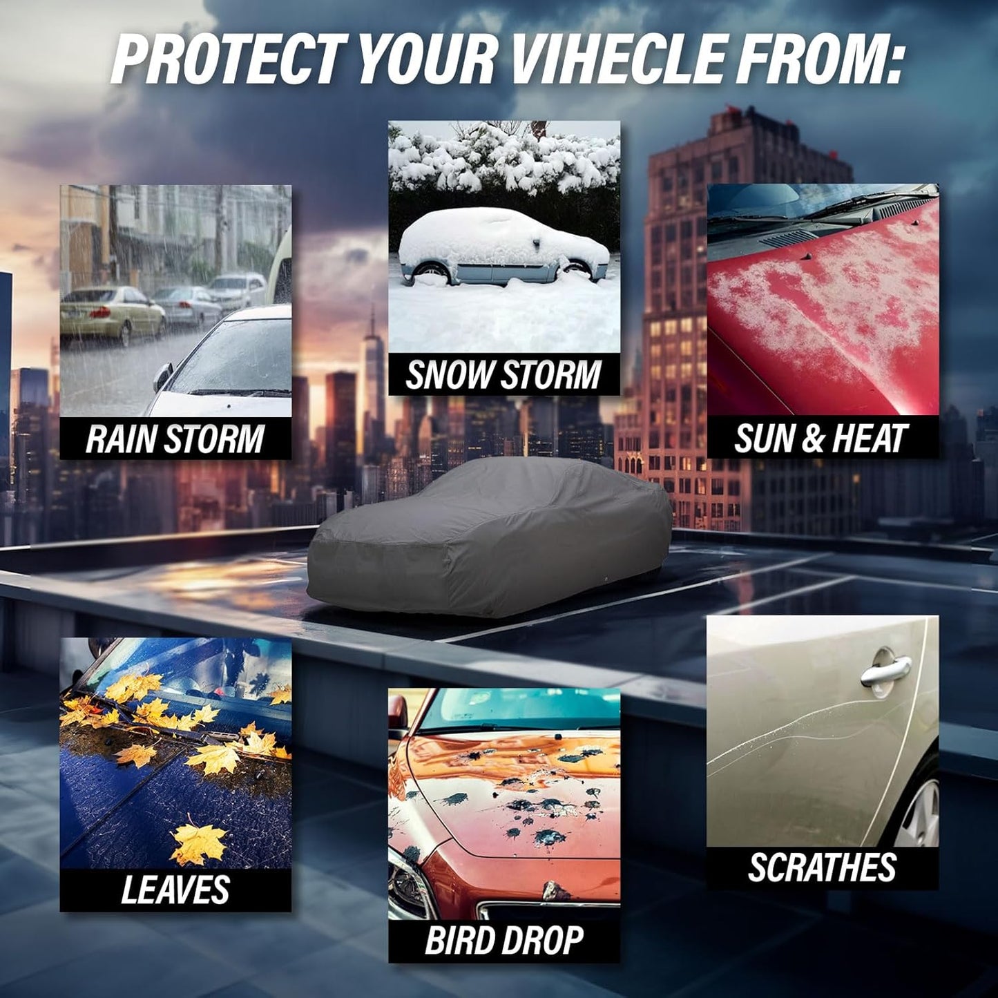 Supreme Full Car Cover - Semi Custom Fit for Malibu Maxx 2004-2007 Wagon 4-Door | All-Weather Protection: Waterproof, Dustproof, Windproof, UV-Resistant | Includes Accessories