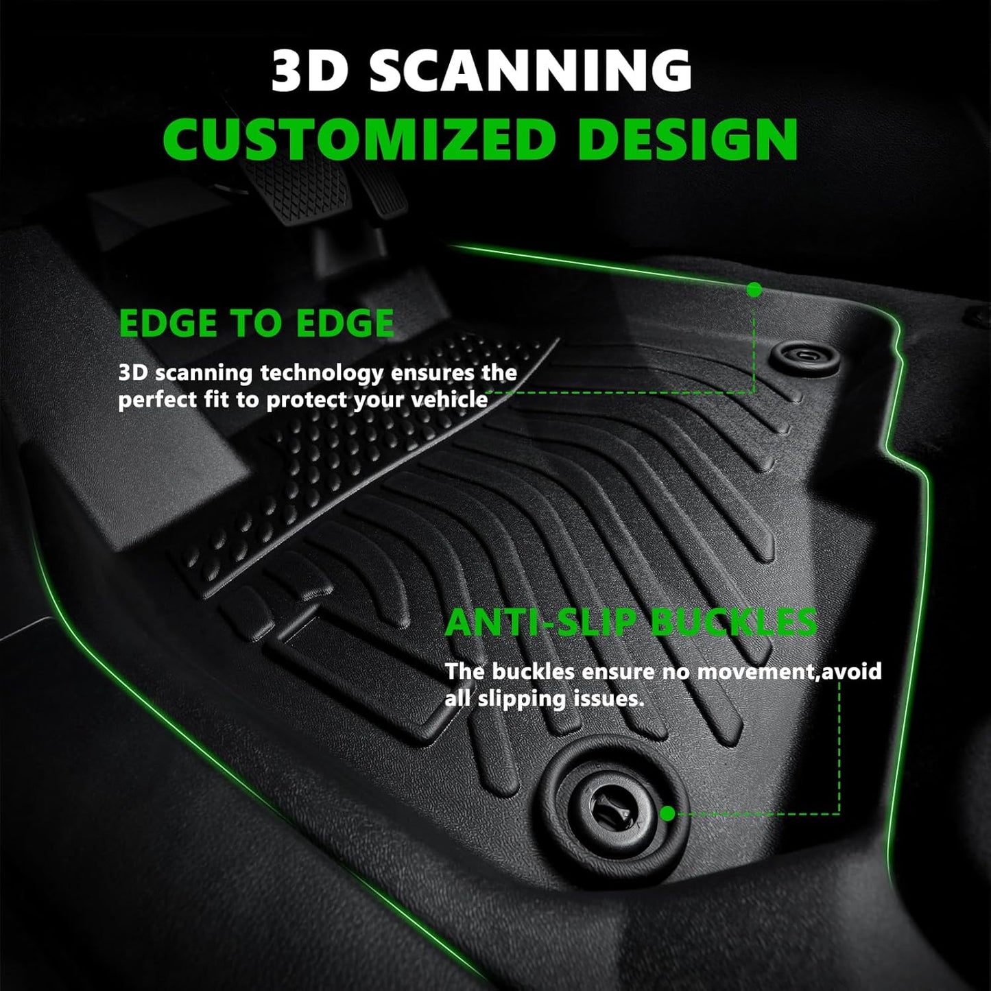 for Cadillac XT4 Floor Mats 2025 2019-2024,Car Mats for Cadillac XT4 All Weather Floor Mats Rubber Car Mats Cargo Liner Accessories 2019-2025