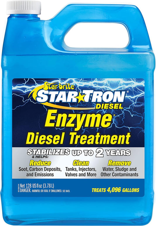 Star Tron Super Concentrated Diesel Formula - Enzyme Fuel Treatment for Enhanced Engine Performance - 1 Oz Treats 32 Gallons - Stabilize & Rejuvenate Diesel, Biodiesel & All Regular Gasoline
