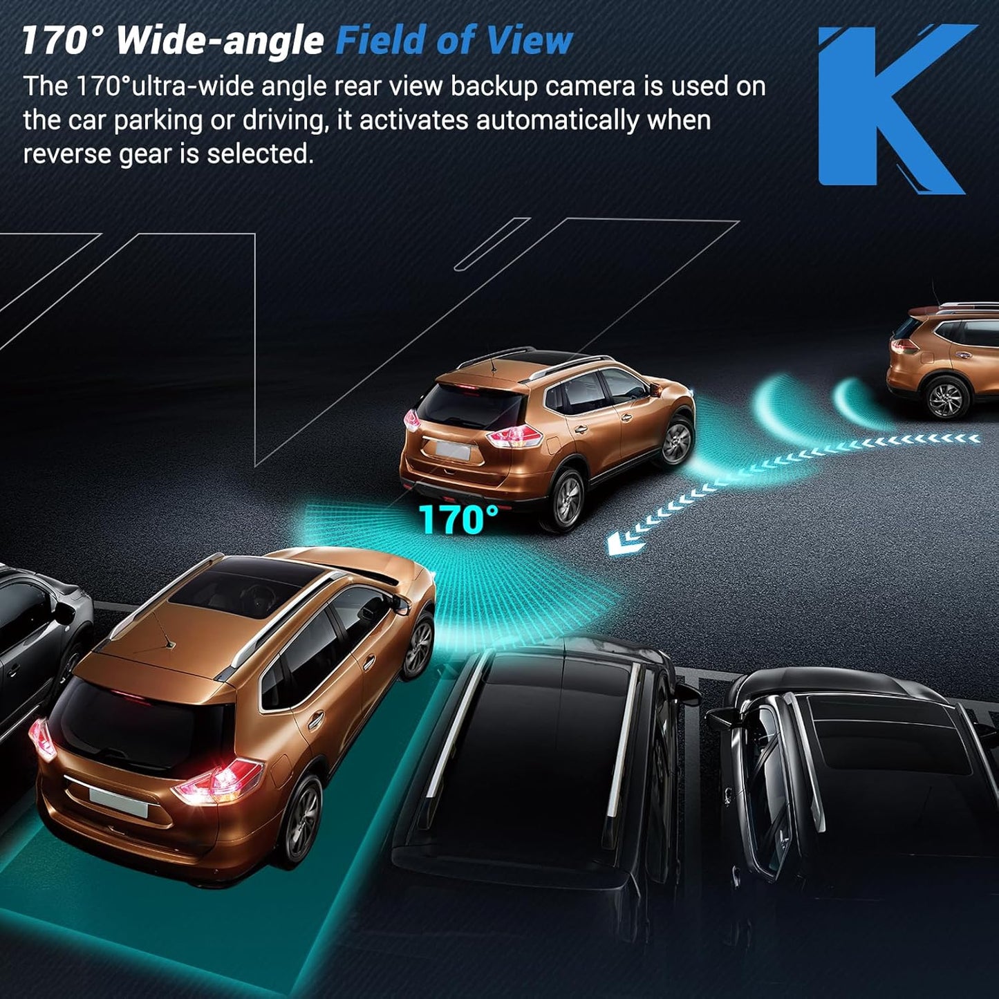 86267AJ10A Upgrade Rear View Backup Camera Compatible with Subaru Legacy Outback 2010-2014, 170° Wide Angle Park Assist Camera Replace 86267-AJ10B, 86267-AJ10A, 86267-AJ100