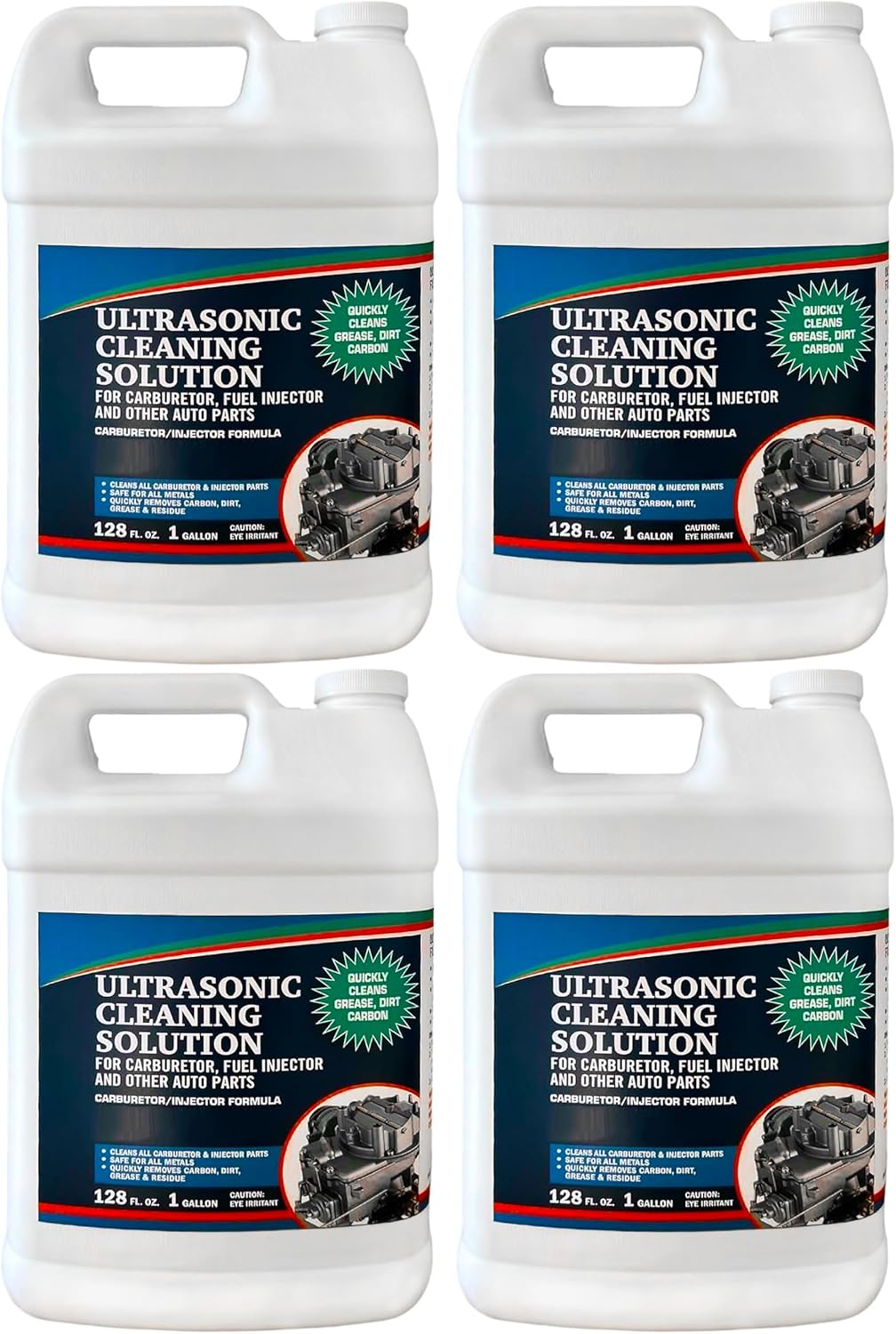 NORTHWEST ENTERPRISES Ultrasonic Cleaner Solution for Carburetors and Engine Parts. Concentrated Washing Compound for use in Ultrasonic Machines and Immersion Washers - Automotive Fluid (4 Gallons)