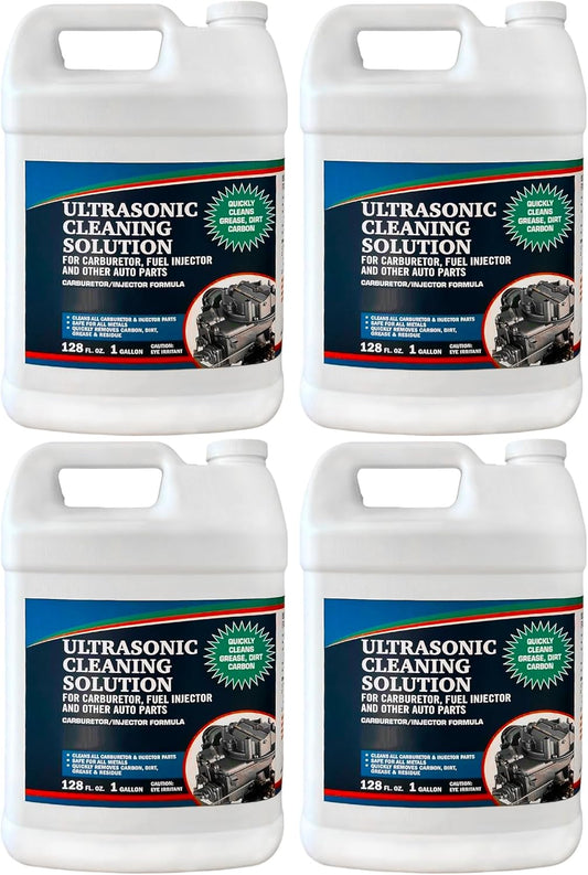 NORTHWEST ENTERPRISES Ultrasonic Cleaner Solution for Carburetors and Engine Parts. Concentrated Washing Compound for use in Ultrasonic Machines and Immersion Washers - Automotive Fluid (4 Gallons)