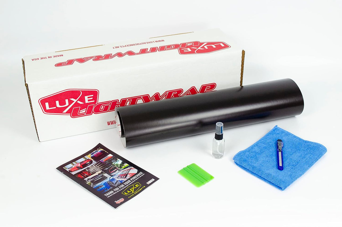 Luxe LightWrap Dark Smoke Stealth Universal Headlight Tail Light Tint Kit (20” x 3 Yard)