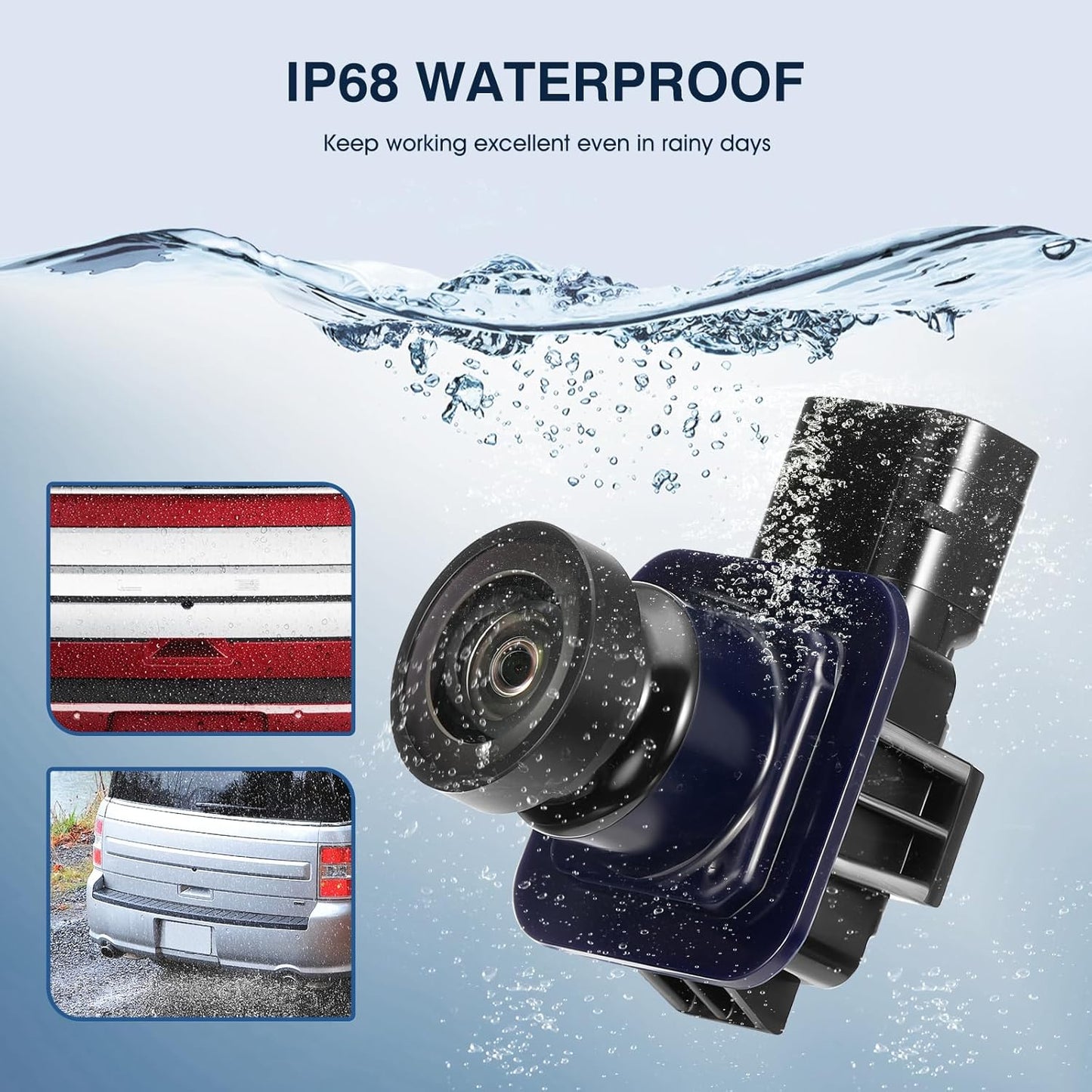 Rear View Backup Reverse Camera Fit for Ford Flex 2013-2019,Safety Parking Back Up Assist Camera OE Number GA8Z-19G490-A EA8Z-19G490-A DA8Z-19G490-A DA8Z-19G490-C