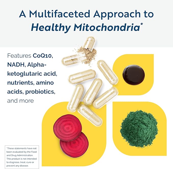 Researched Nutritionals ATP Supplements for Cellular Health & Energy Support - ATP Fuel - Vitamin E, CoQ10 & NADH to Promote Mental Clarity & Healthy Mitochondria (150 Capsules)