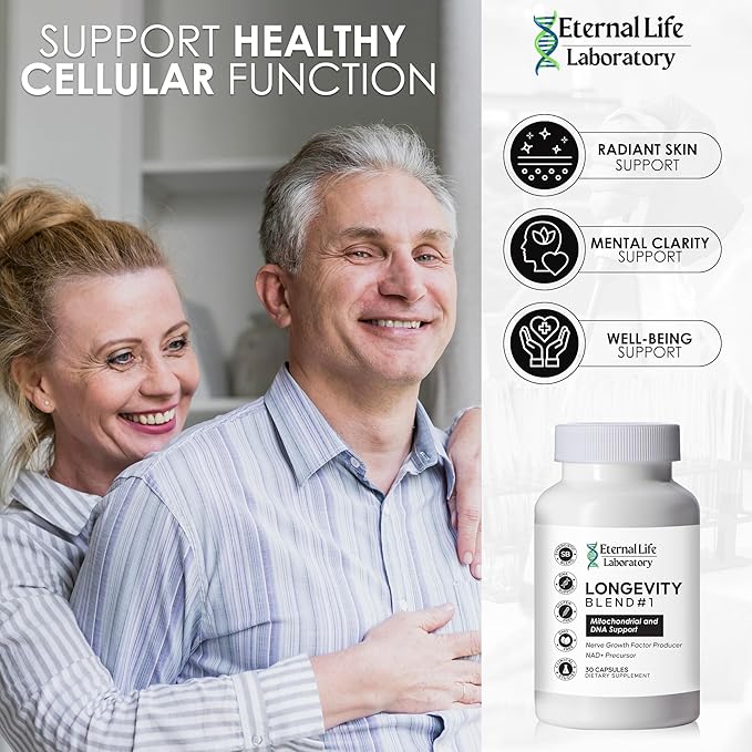 NAD+ Supplement with CoQ10 200mg, PQQ, Nicotinamide Riboside, Shilajit for Anti Aging Skin & Cell Vitality Longevity Blend #1 Made with Himalayan Shilajit and NAD - 30 Veggie Capsules