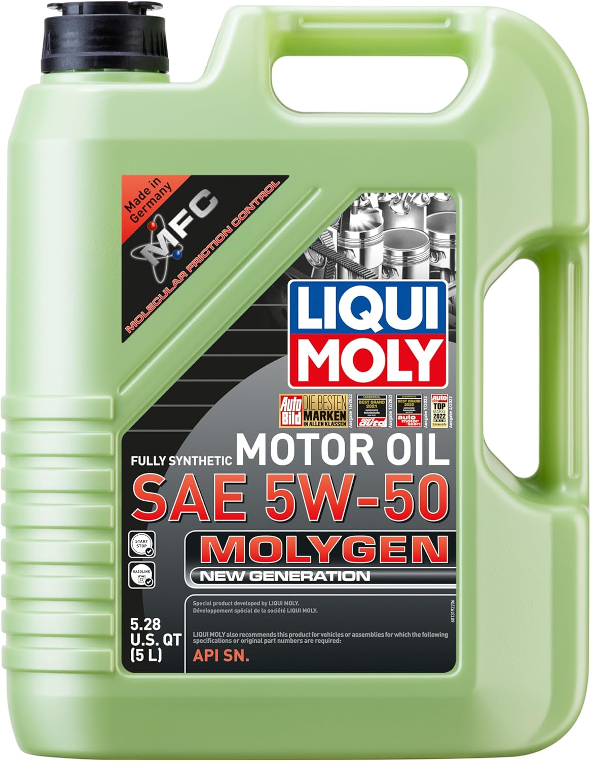 Liqui Moly 20310 Molygen New Generation SAE 5W-50-5 Liter