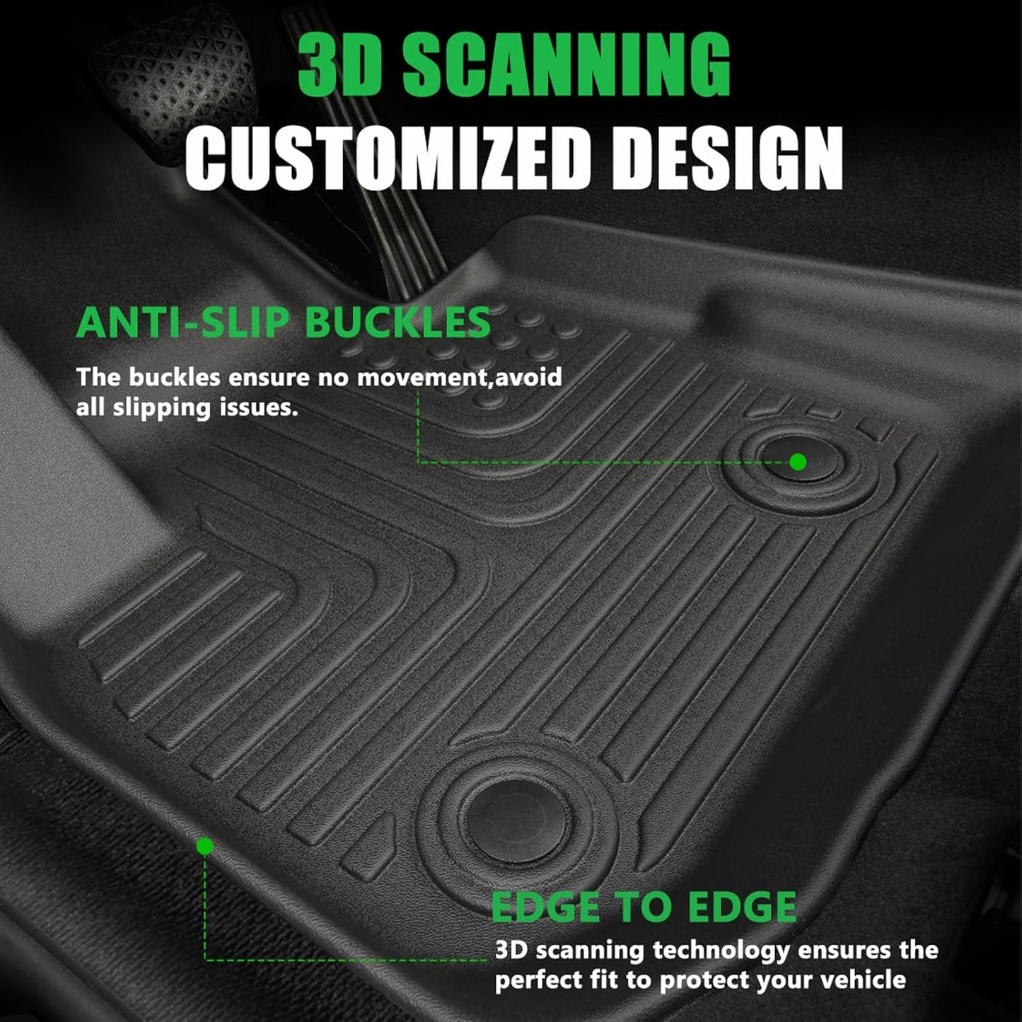 for Buick Envision Floor Mats 2025 2024 2023 2022 2021,Car Mats for Buick Envision All Weather Cargo Liner Accessories 2021-2025