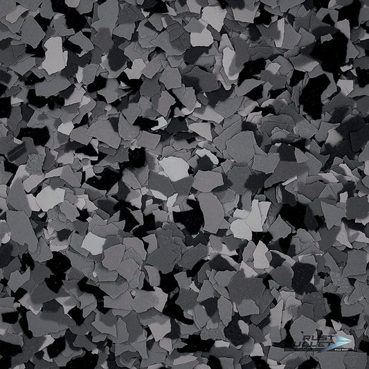 RUST BULLET Decorative Color Flakes - Twilight Blend - Customize Concrete Floors with 1 LB of Durable, UV-Resistant Vinyl Chips for Stunning, Long-Lasting Designs