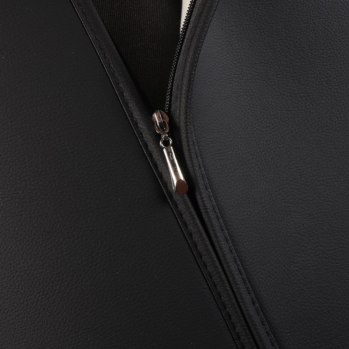 JOJOBAY Car Seat Covers for Dodge Ram,Fit Ram 2009-2025 1500/2500/3500 Pick-up Truck,Crew,Regular,Quad,Mega Cab,Waterproof Leather Automotive Interior Accessories（Rear Seat Cover,Black-Brown）