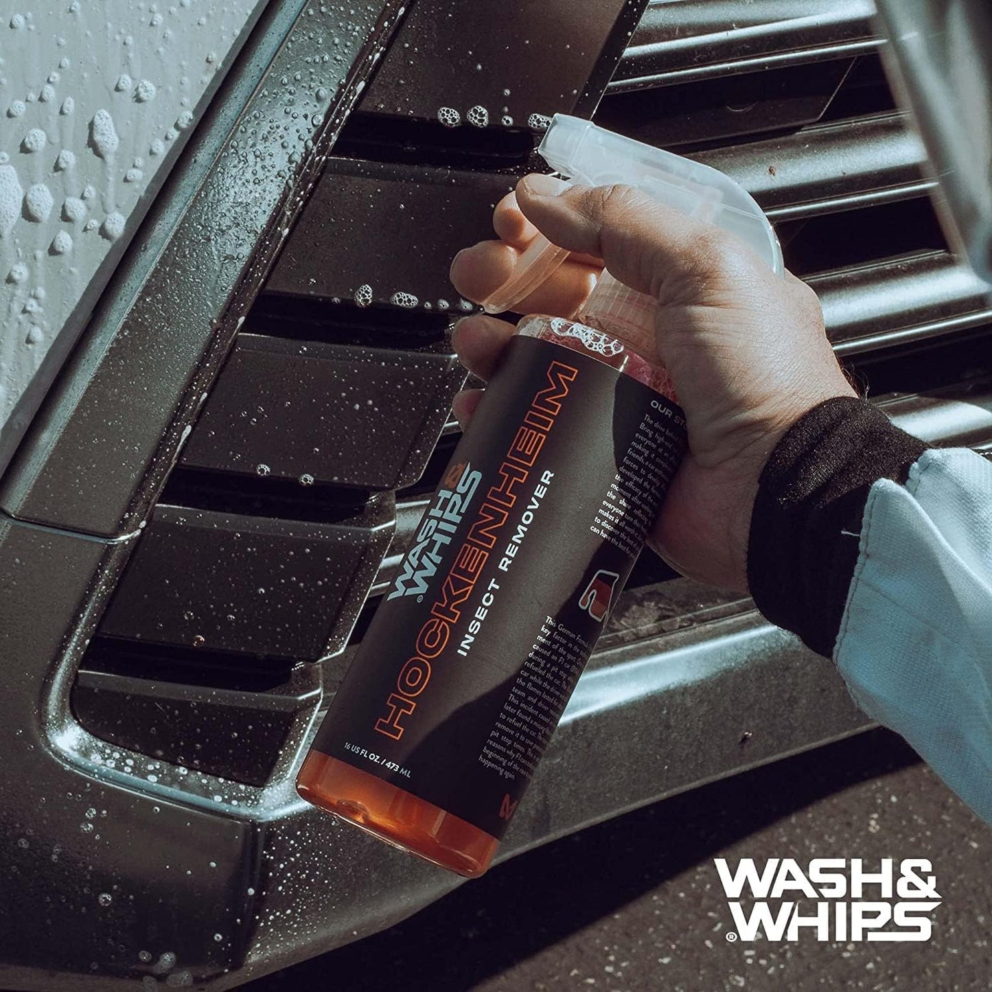 WASH&WHIPS Hockenheim Insect Remover - for Droppings & Grease for Car Detailing, RVs, Trailers, Airplanes Professional Strength Dissolves without Scratching, 16 fl oz (2pk)