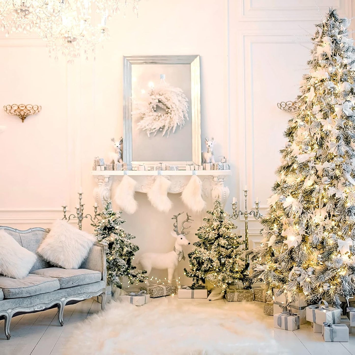 VIS'V Adhesive Hooks, Heavy Duty Shower Wall Stick on Hooks, Waterproof, 2 Extra Adhesive Strips, White, 4 Pcs