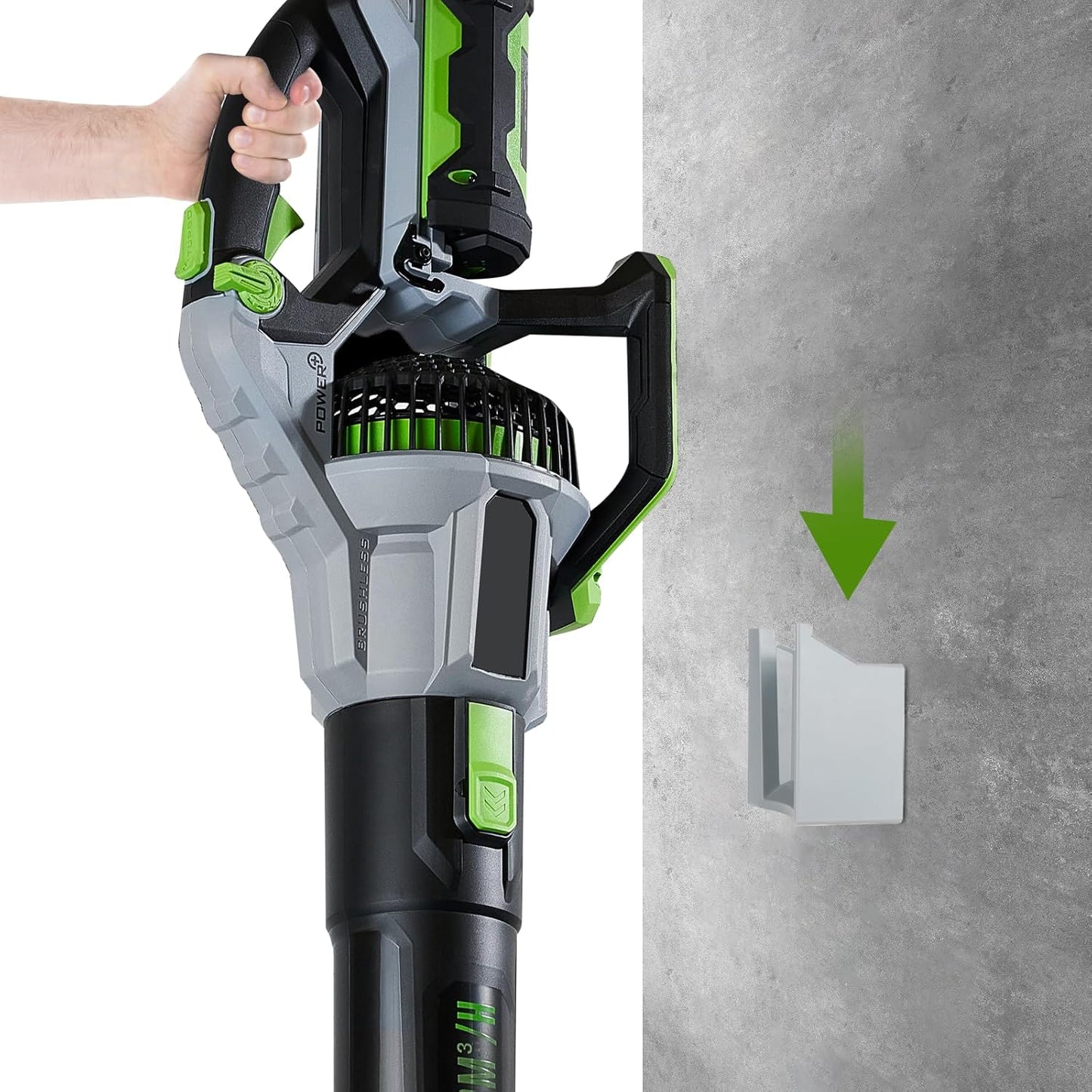 Leaf Blower Wall Mount Holder Compatible with EGO 765 CFM Power+ LB7654 & LB7650 Leaf Blower, Wall Mount Holder Bracket for Leaf Blower Storage