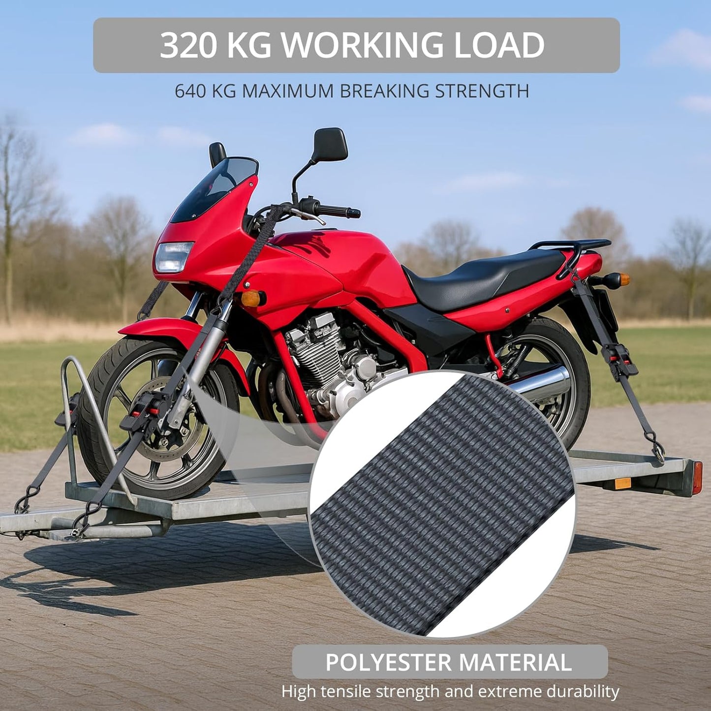 Justech 2 Pack Retractable Ratchet Straps, 1 in x 11.6 ft-1411 lbs Break Strength, Heavy Duty Auto Ratchet Tie Down Straps with Soft Loops & Storage Bag for Motorcycle, Truck, Trailer, Cargo Van, Boat