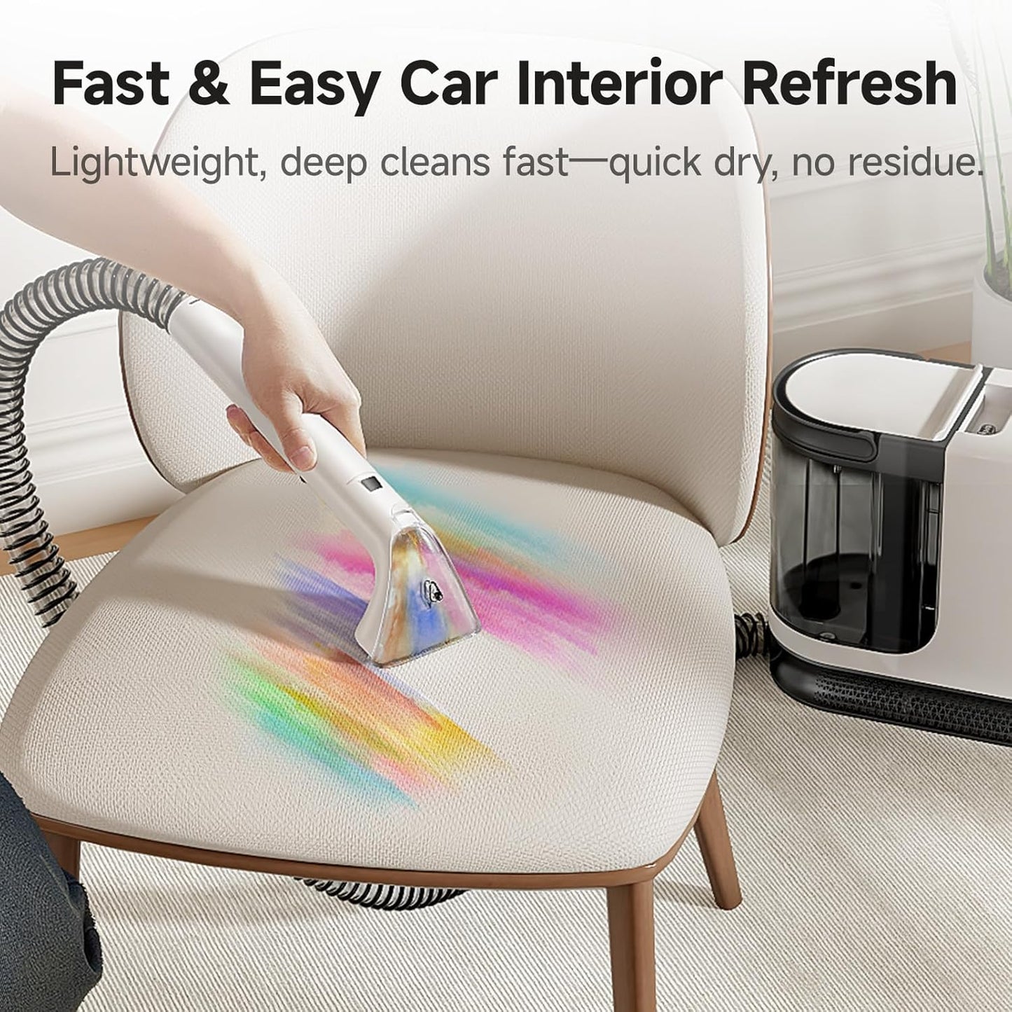 uwant Portable Carpet Cleaner 18Kpa Powerful Suction Spot Upholstery Cleaner for Deep Cleaning Self-Cleaning Carpet Cleaner Machine with Exclusive Specialty Tools (Pro 18Kpa)
