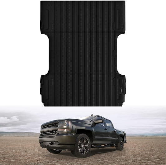 LASFIT Bed Mat 2007-2018 for Chevy Silverado/GMC Sierra 1500 (Only Fit 6.5FT Bed, Not Fit 5.8 FT/8.1FT Bed) & 2007-2019 Silverado/Sierra 2500HD & 2011-2019 3500HD, 2007 New Body Only